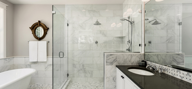 bathroom shower door installation in Bermuda Dunes
