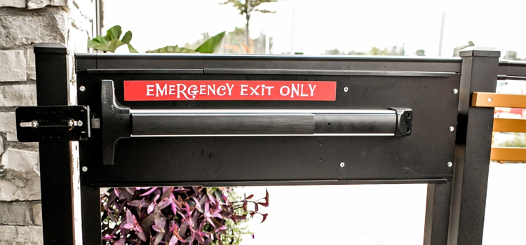 emergency push bar installation in Bermuda Dunes