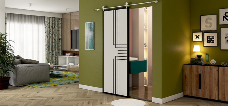 sliding bathroom door installation in Bermuda Dunes